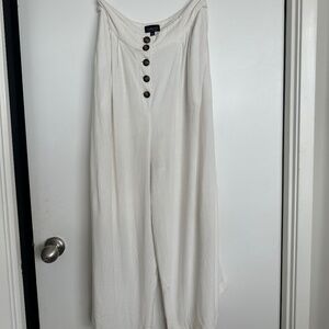 Top Shop White Wide Leg Pants